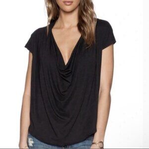 We The Free Deep Cowl Neck Short Sleeve 100% Viscose
